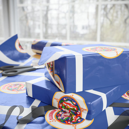 The ORIGINAL Minnesota State Flag Birthday Gift Wrapping Paper Don't Change our flag