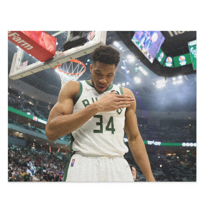 Giannis Antetokounmpo 252 or 500 Piece Puzzle Basketball Bucks