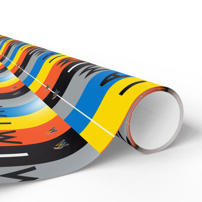 Miami Marlins Baseball MLB Birthday Graduation Holiday Gift Wrapping Paper