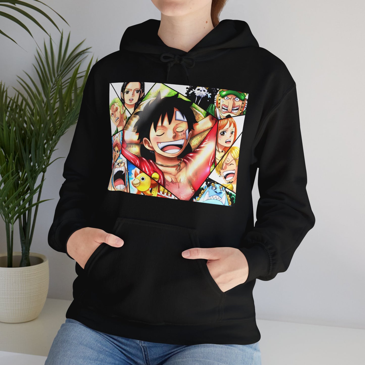 One Piece Monkey Ruffy Jimbei Nico Nami Unisex Heavy Blend Kapuzenpullover