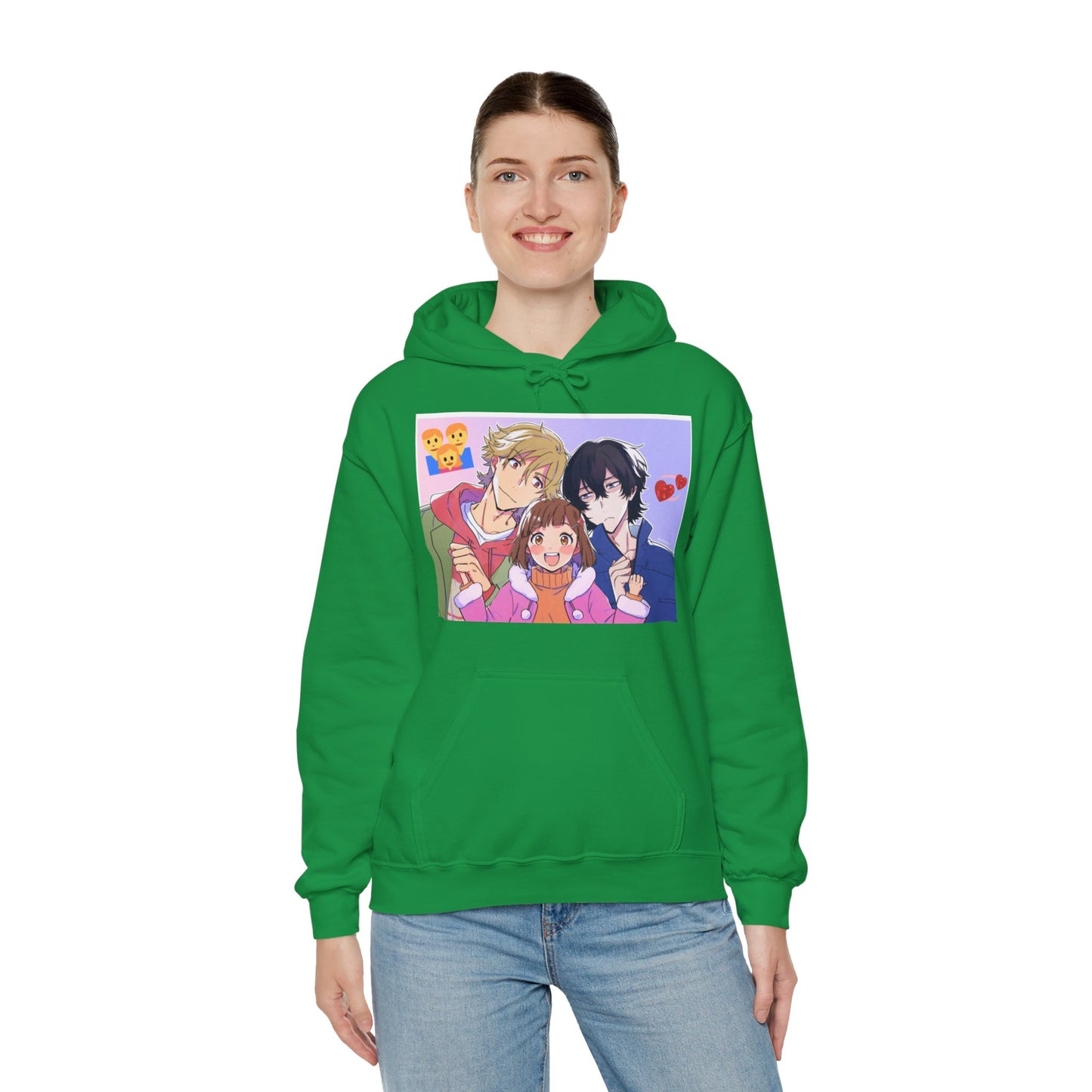 Buddy Daddies Anime Cartoon Unisex Heavy Blend Hooded Sweatshirt