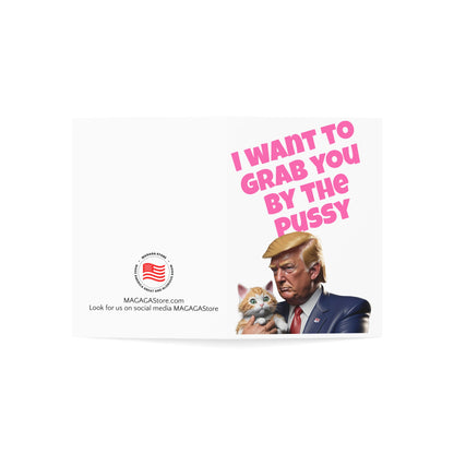 I want to grab you by the P Trump MAGA Valentine's Day Card