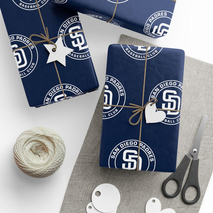 San Diego Padres Baseball MLB Birthday Graduation Gift Wrapping Paper
