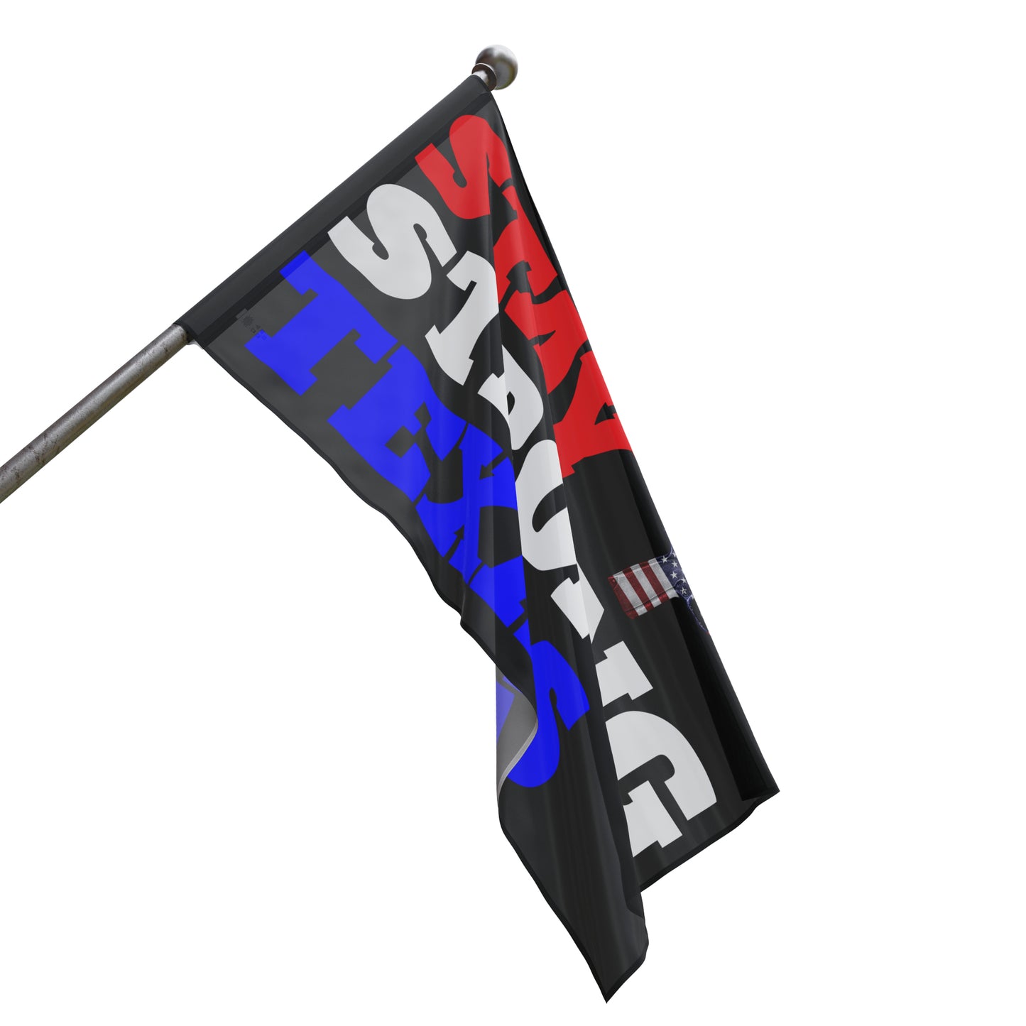 „Stay Strong Texas Proud 2A“-Flagge mit hochauflösendem Druck für den Außenbereich und den Innenbereich