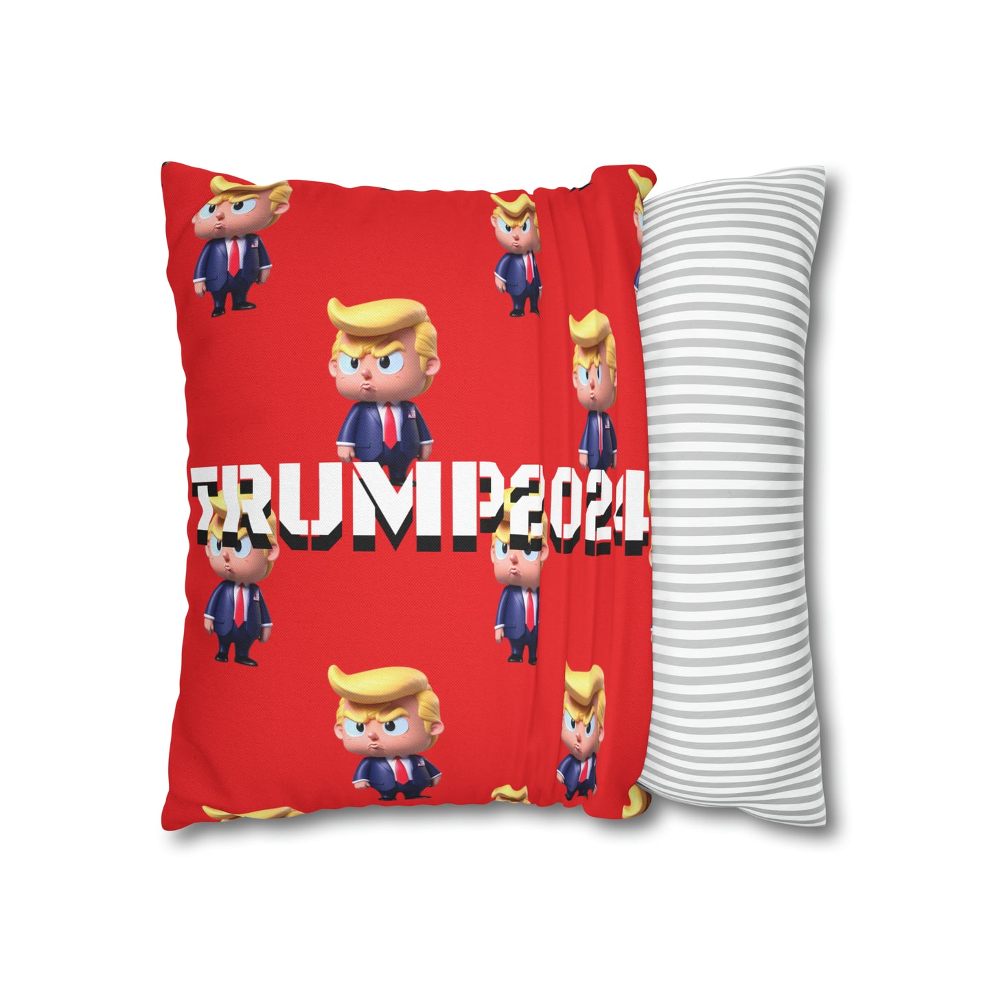Little Trump 2024 Republican Red Soft Comfy Throw Pillow Case MAGA Gift