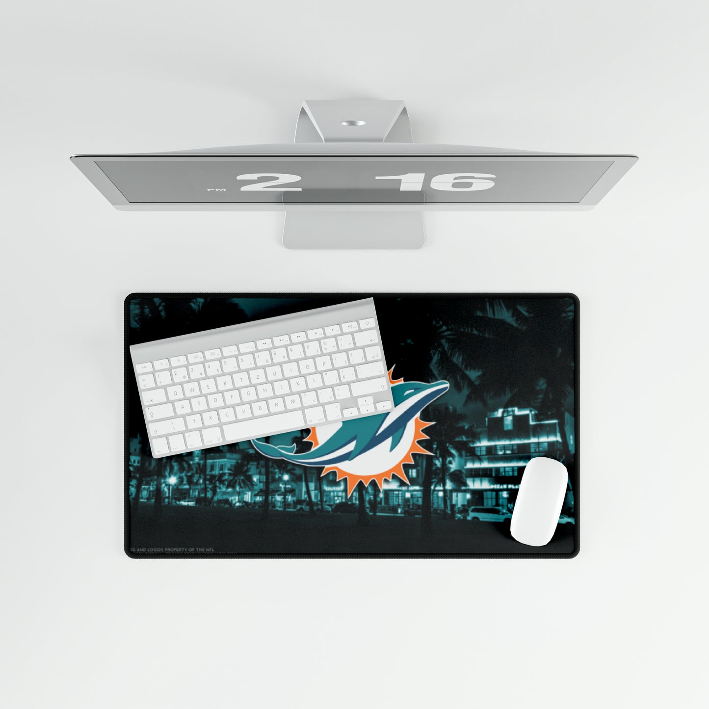 Miami Dolphins Cityscape NFL Football High Definition Desk Mat Mousepad