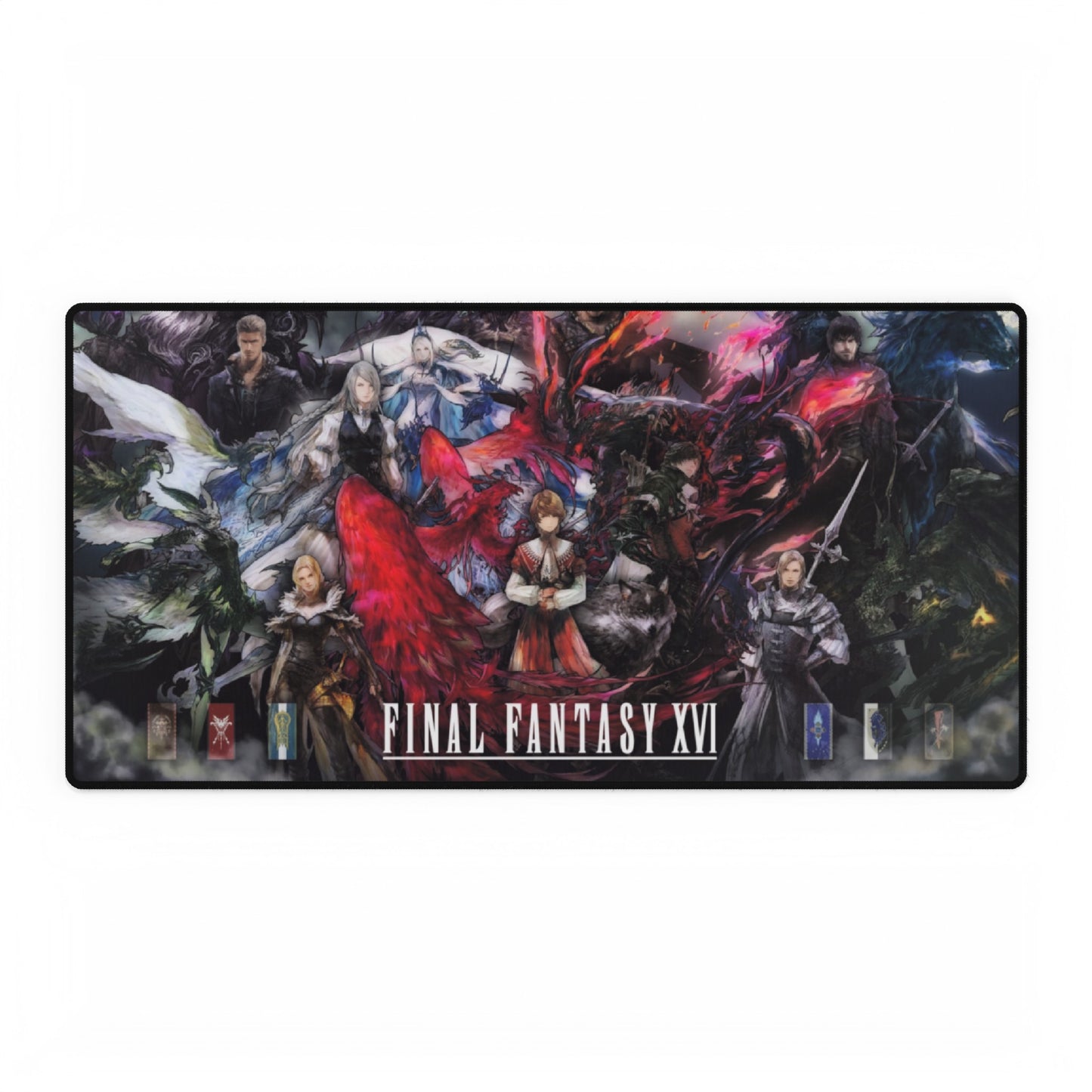 Final Fantasy XVI Characters High Definition Online PC PS Video Game Desk Mat Mousepad