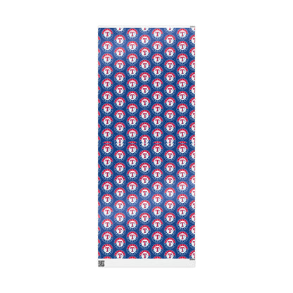 Texas Rangers Baseball MLB Birthday Gift Wrapping Paper Holiday