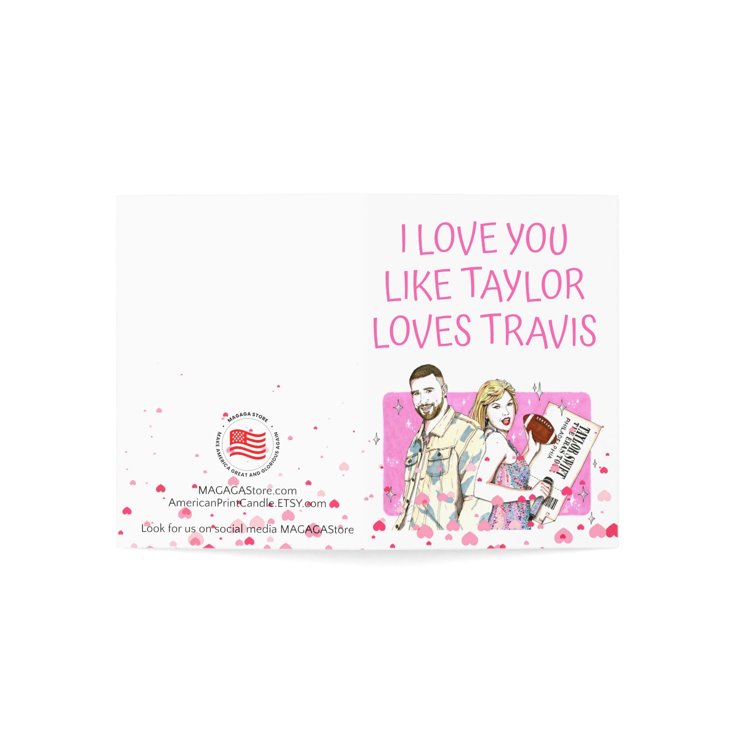 I Love you like Taylor loves Travis Anniversary Card Gift