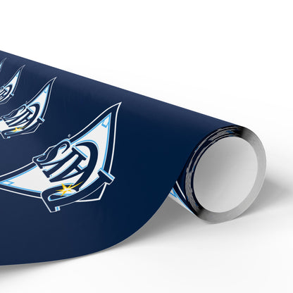 Tampa Bay Rays Baseball MLB Birthday Graduation Gift Wrapping Paper
