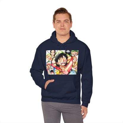 One Piece Monkey Luffy Jimbei Nico Nami Unisex Heavy Blend Hooded Sweatshirt