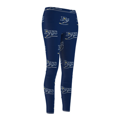 Tampa Bay Rays MLB Baseball Women's Casual Comfy Leggings