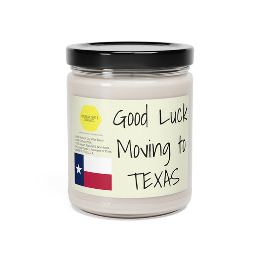 „Good Luck Moving to Texas“-Duft-Sojakerze, 9 Unzen