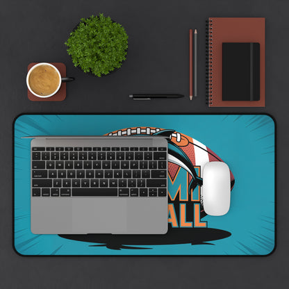 Miami Football High Definition Print Non Slip Desk Mat Office Home Mouse Pad Sports Fan Gift Ultra Smooth Surface Rubber Backing