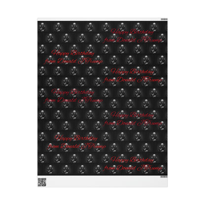 Happy Birthday From Donald J Trump Gift Wrapping Paper (Red)