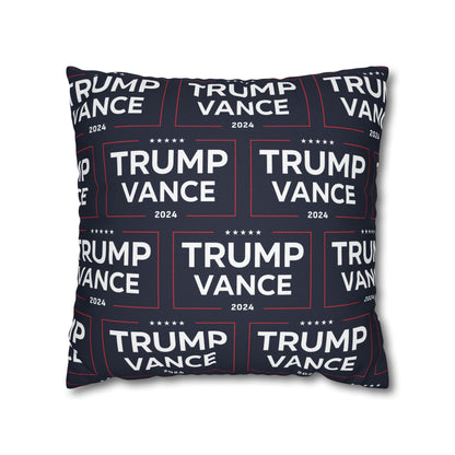 Trump Vance 2024 Take America Back Blue Throw Pillow Case