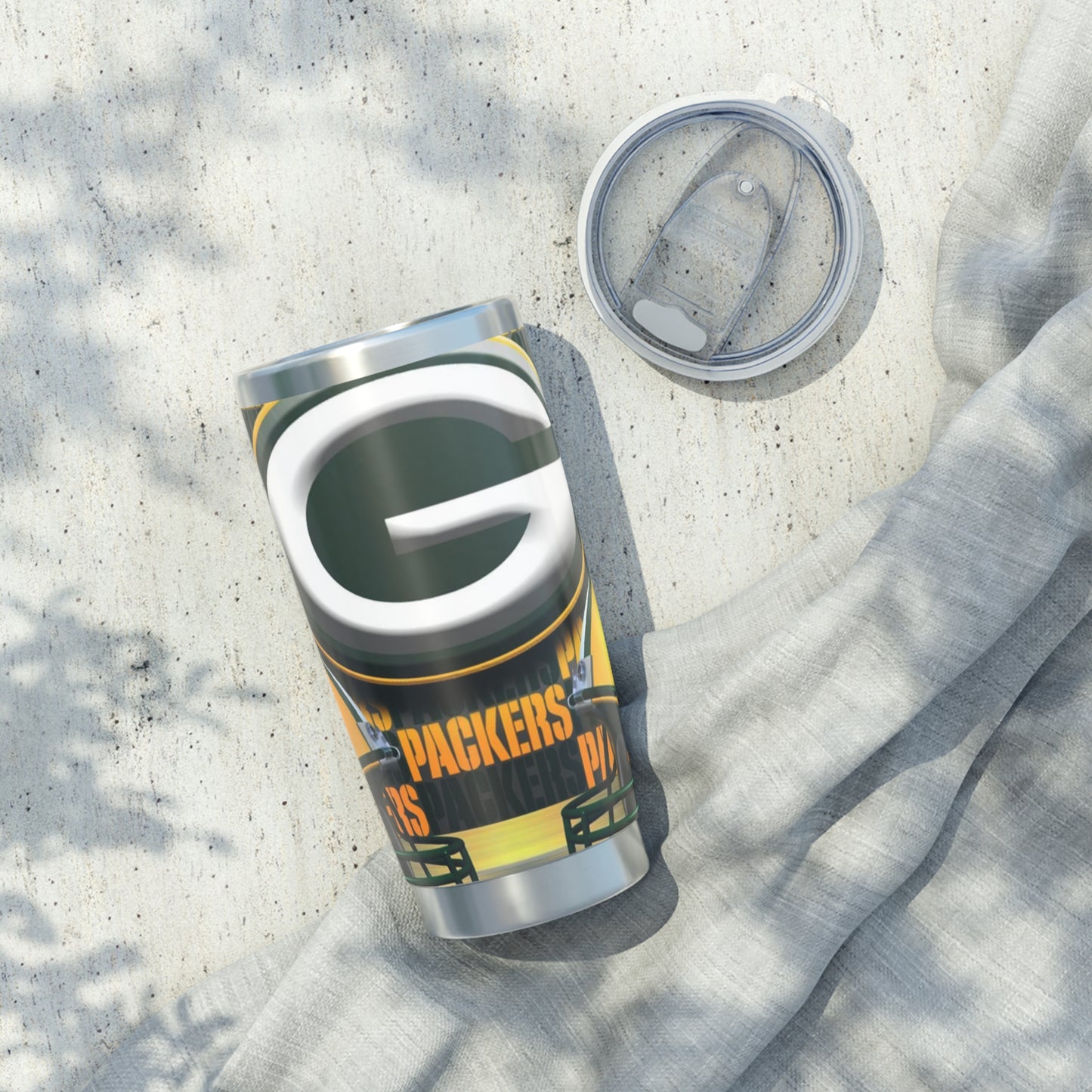 Green Bay Packers Helmet Logo Stainless Vagabond 20oz Tumbler