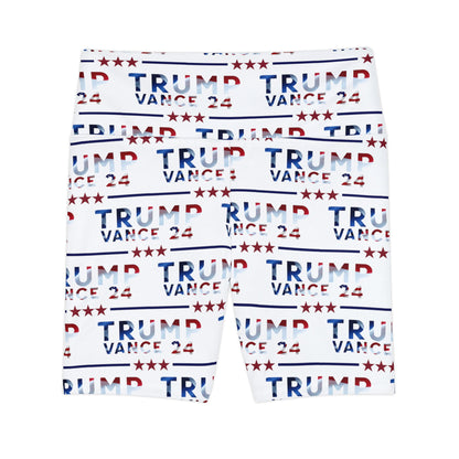 Trump Vance 24 Summer Rally BBQ Party Women's Workout Bike Comfy Shorts