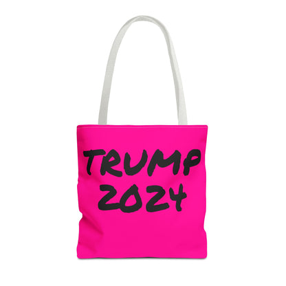 Hot Pink Trump 2024 Rally Durable Heavy Duty Tote Bag