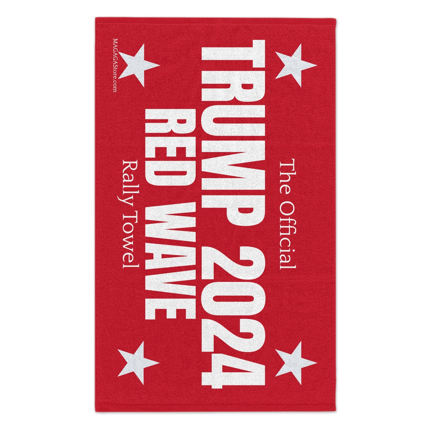 Das OFFIZIELLE Trump 2024 Red Wave Rallye-Handtuch MAGA wurde über 10.000 Mal verkauft
