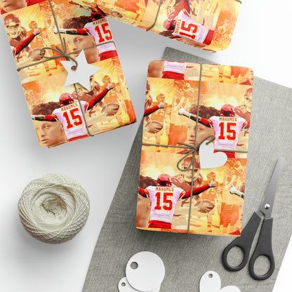 Patrick Mahomes Kansas City Chiefs NFL Football Birthday Gift Wrapping Papers