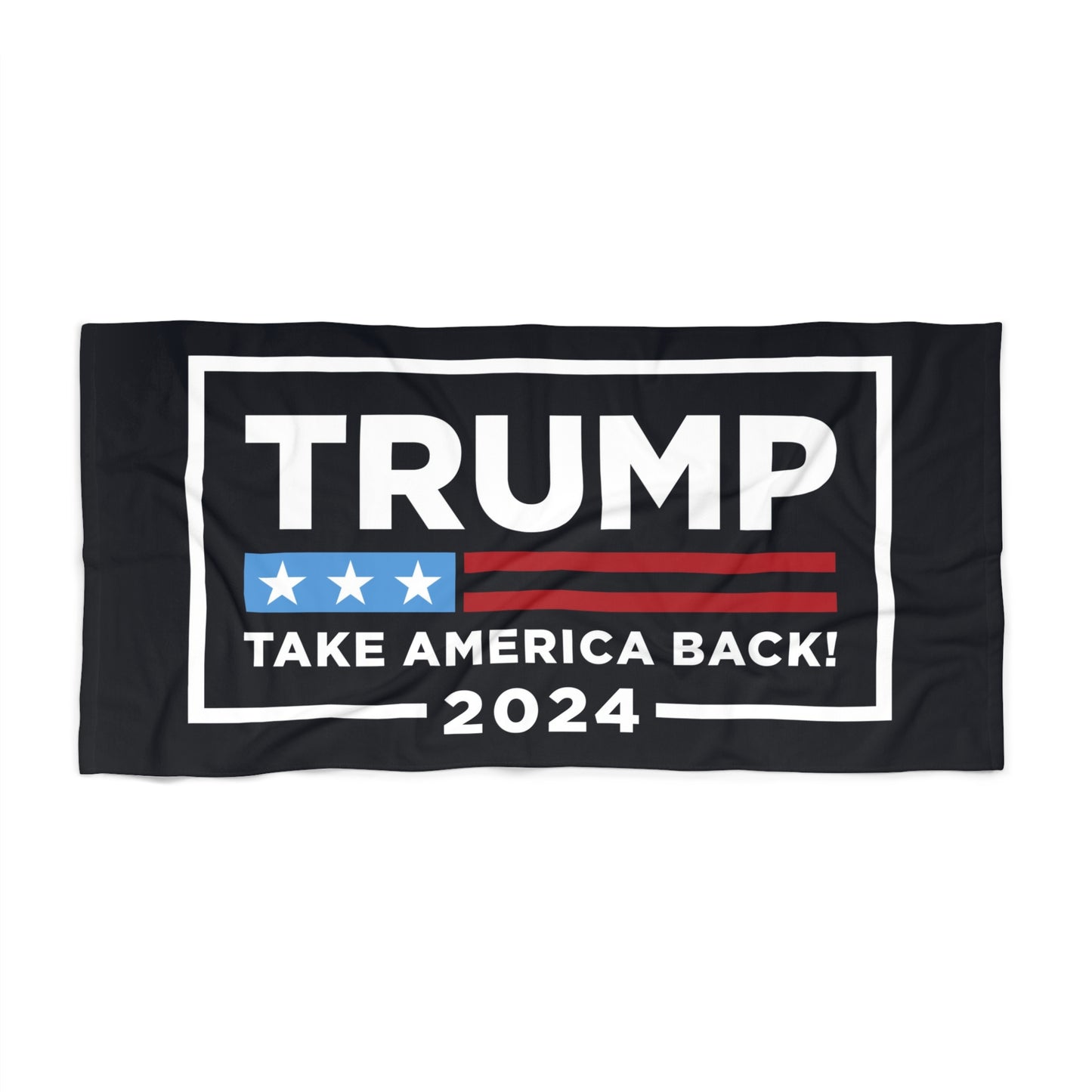 Trump Take America Back MAGA High Def Print Jumbo soft Beach Towel