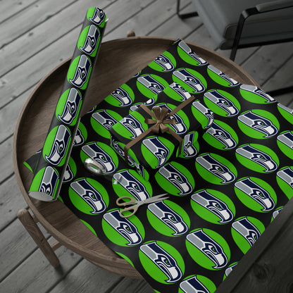 Seattle Seahawks NFL Football Birthday Gift Wrapping Paper Holiday