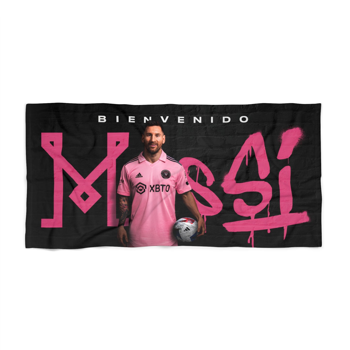 Messi Inter Miami Jumbo Weiches Strandtuch New York