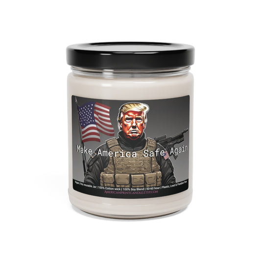 Machen Sie Amerika wieder sicher, Soldat Trump-Duft-Soja-Kerze im Glas, 9 Unzen