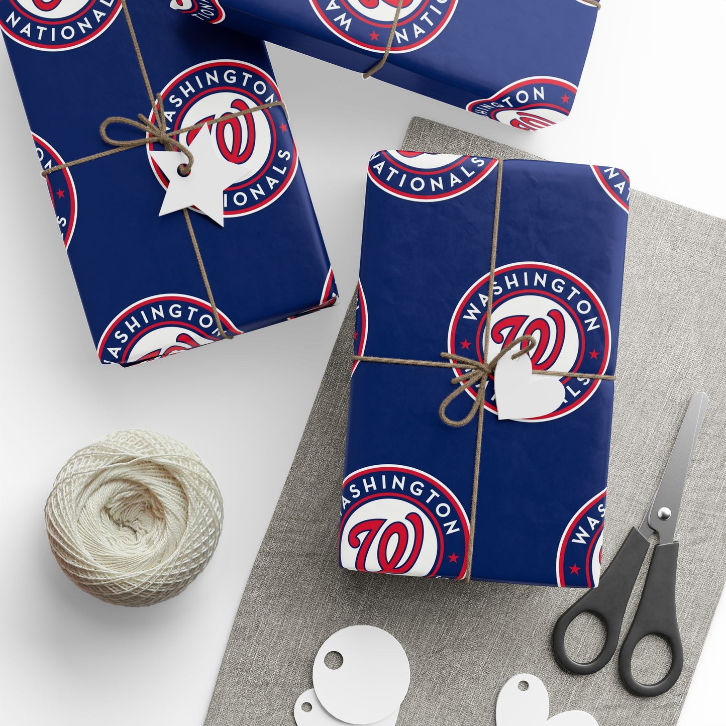 Washington Nationals Baseball MLB Birthday Graduation Gift Wrapping Paper
