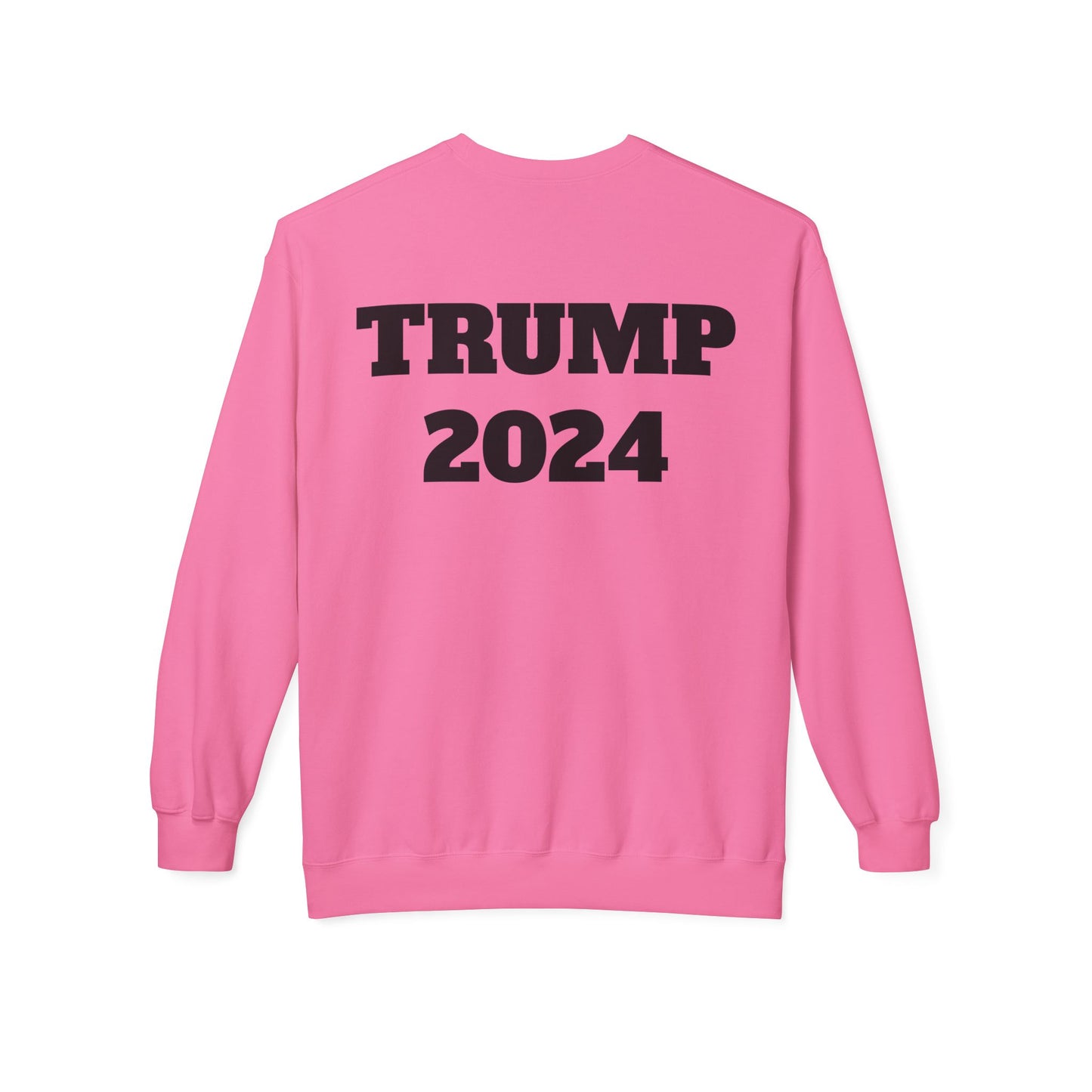 New Year New President Trump 2024 Unisex Midweight Cotton Blend Soft style Fleece Crewneck Sweatshirt Choose Color