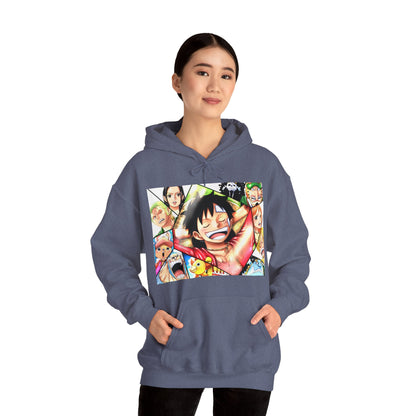 One Piece Monkey Ruffy Jimbei Nico Nami Unisex Heavy Blend Kapuzenpullover