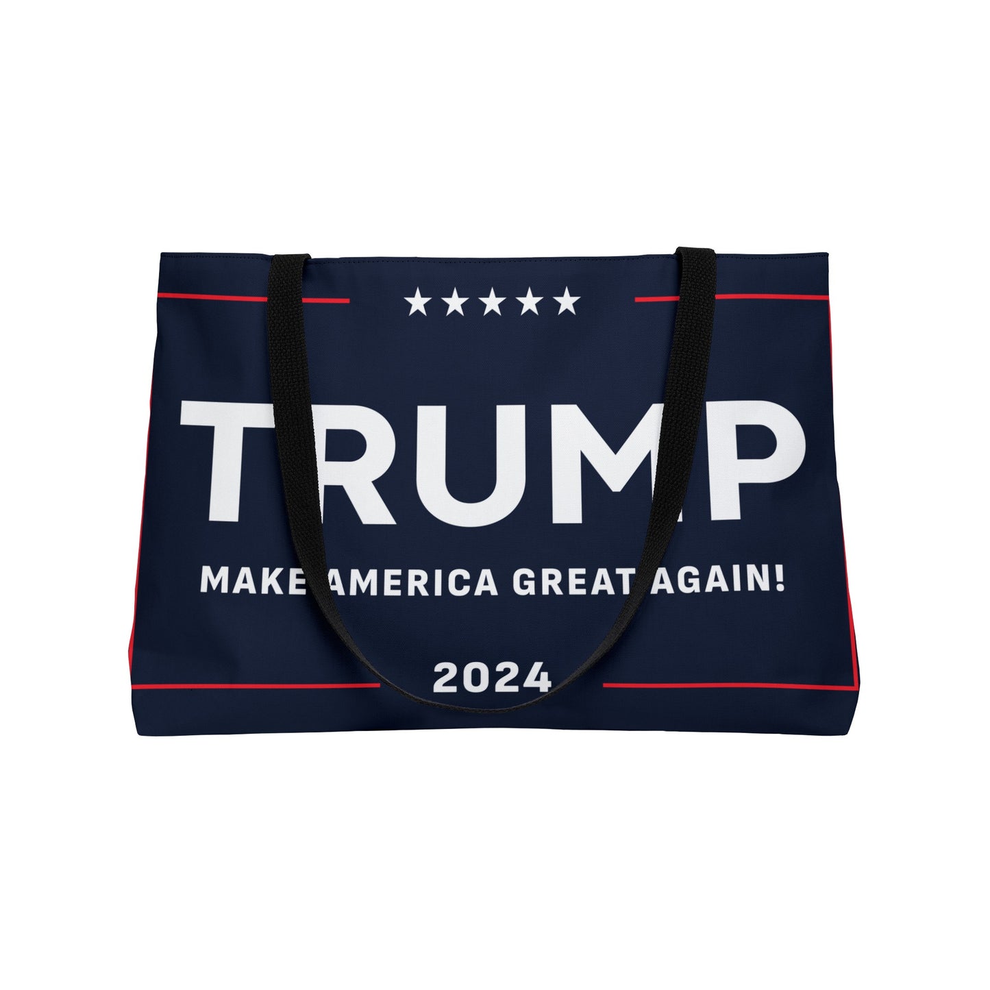 Trump Make America Great Again MAGA 2024 Large Rally Beach Weekender Tote Bag