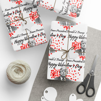 Happy Valentine's Day From President HD Print Valentine's Present Gift Love Wrapping Papers