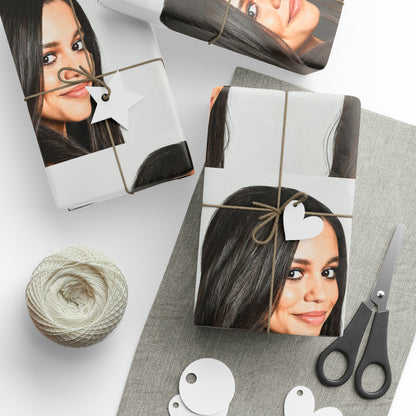 Jenna Ortega Portrait Wednesday scream holiday present Birthday Gift Wrapping Papers