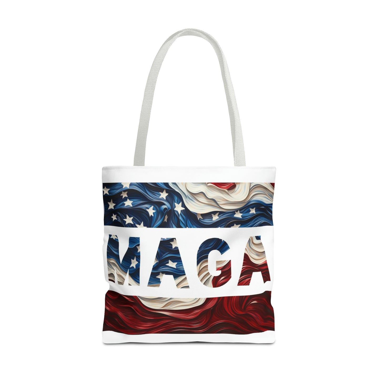 MAGA Red White and Blue Trump Rally Heavy Duty Tote Bag