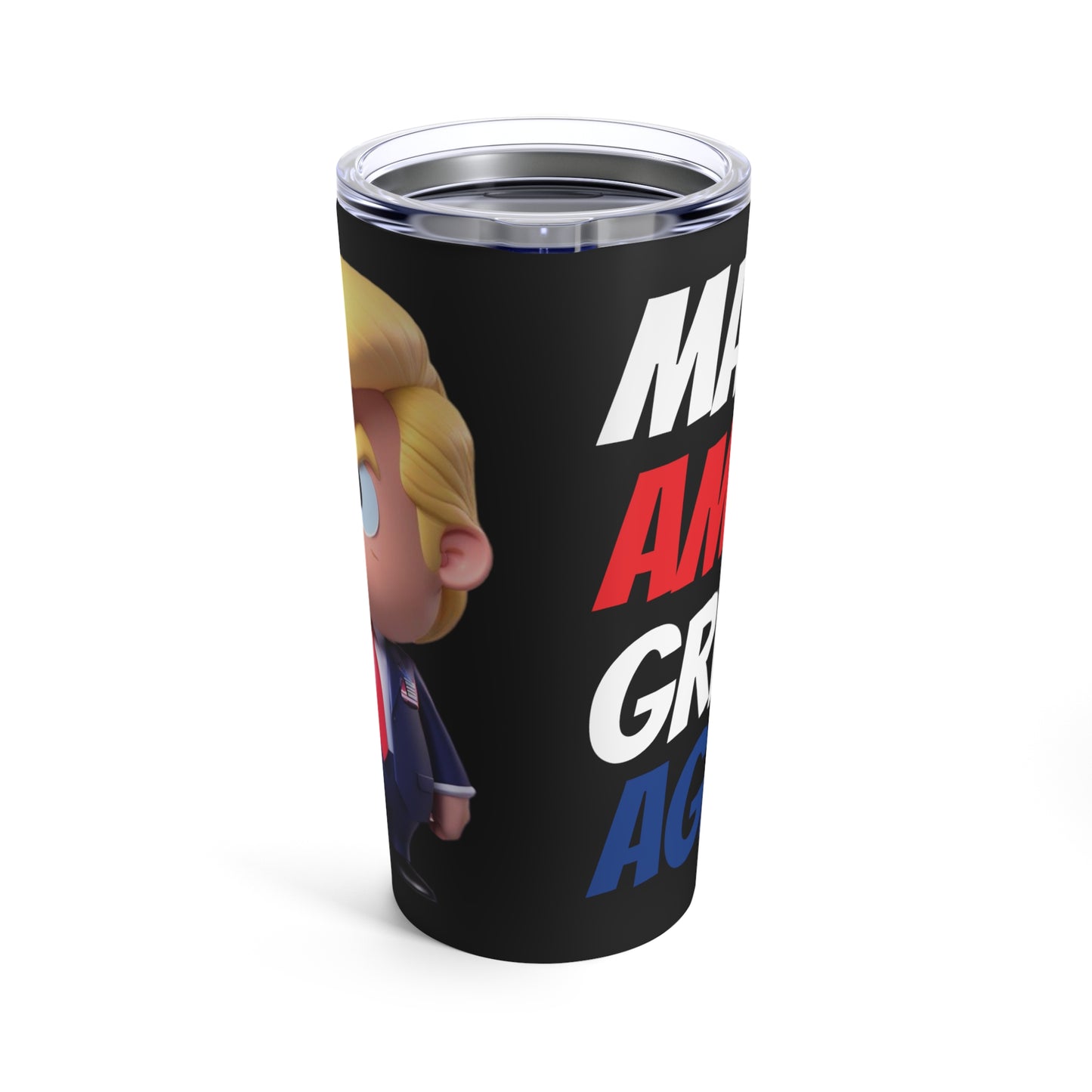 Little Trump Make America Great MAGA Black Hot and Cold Stainless Tumbler 20oz