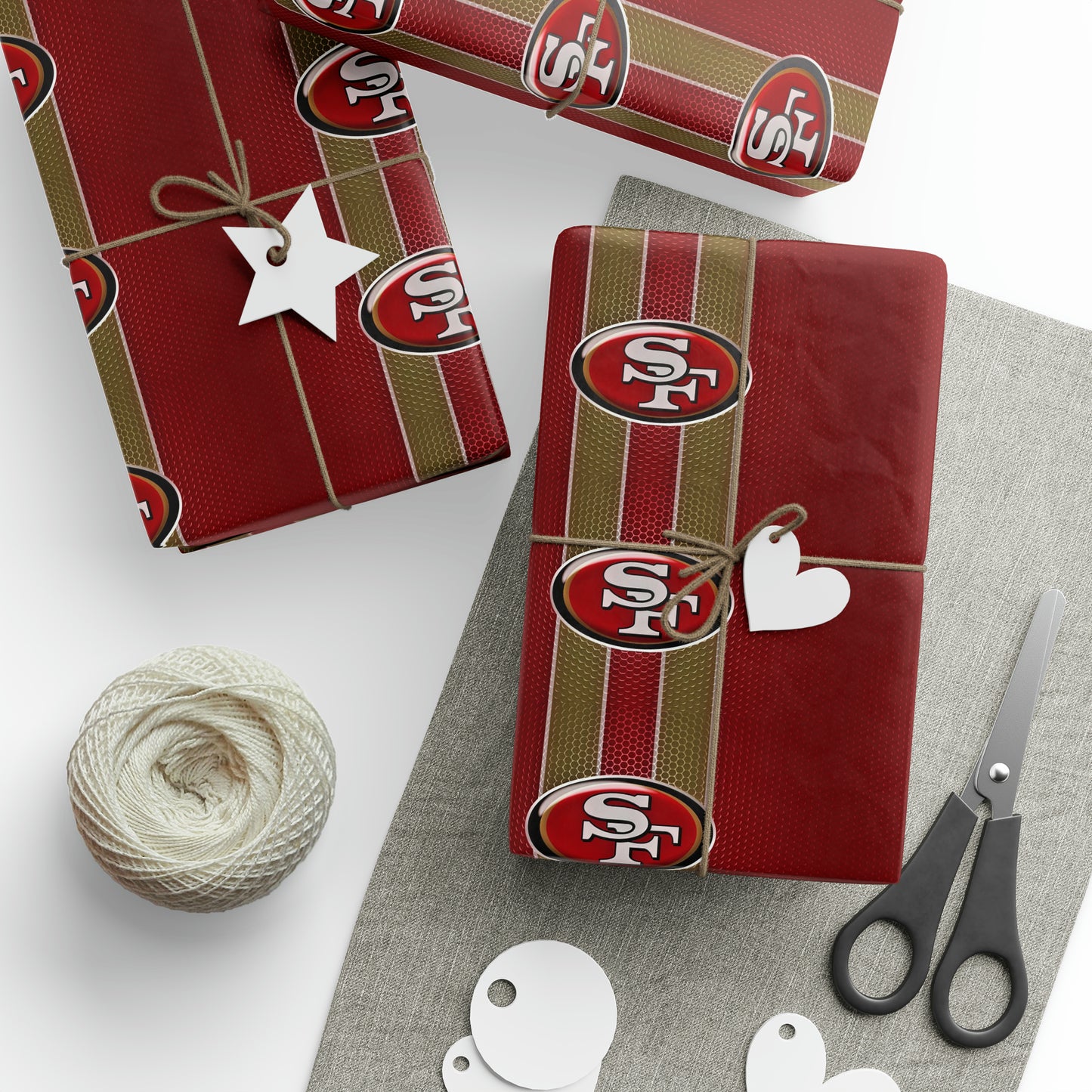 San Francisco 49ers NFL Football Geburtstagsgeschenkpapier Urlaub