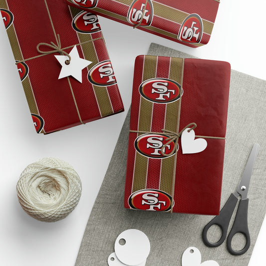 San Francisco 49ers NFL Football Birthday Gift Wrapping Papers Holiday