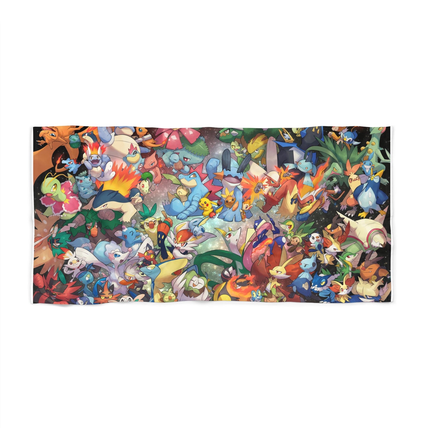 Pokemon Alle Charaktere Anime Cartoon Jumbo Weiches Strandtuch