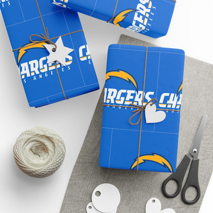 Los Angeles Chargers NFL Football Birthday Graduation Gift Wrapping Paper Holiday