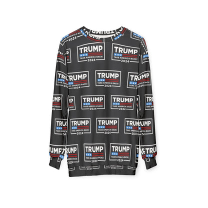 Trump MAGA Take America Back NOT ugly sweater Christmas party Made in U.S.A. Unisex Sweatshirt (AOP)