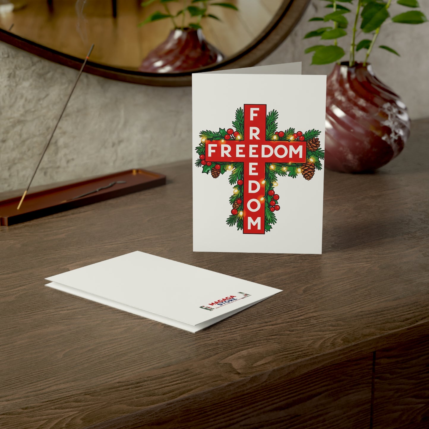 Freedom Charlie Kirk Christmas Greeting Card