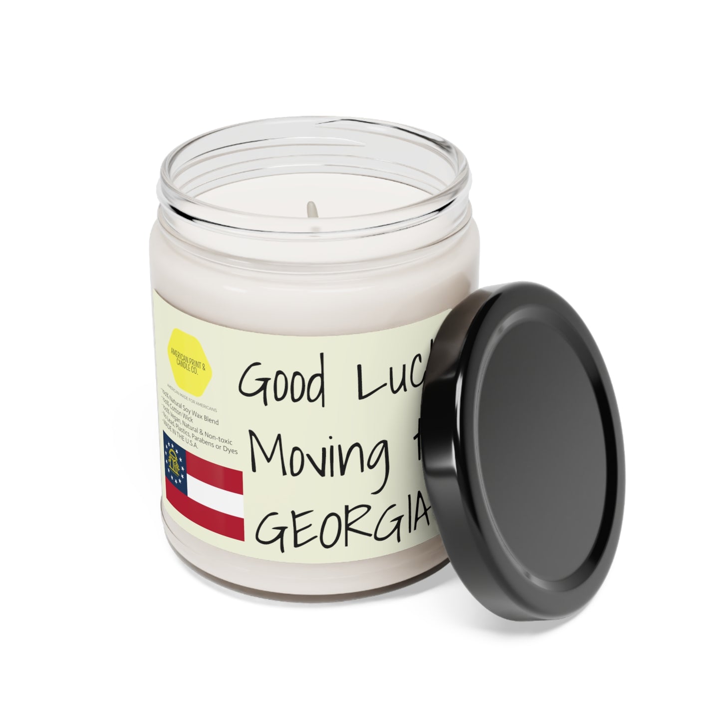 „Good Luck Moving to Georgia“-Duft-Sojakerze, 9 Unzen