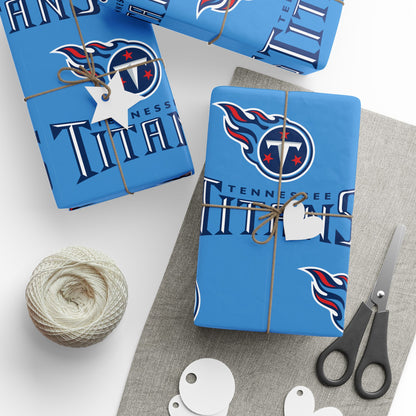 Tennessee Titans NFL Football Birthday Graduation Gift Wrapping Paper Holiday