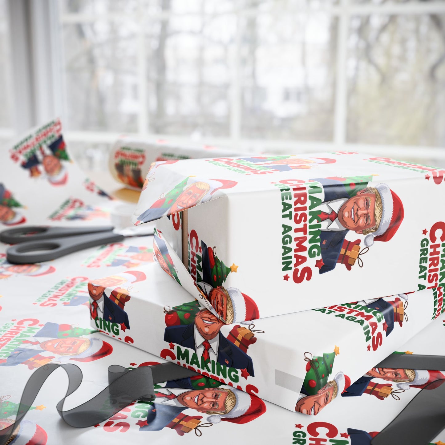 "Making Christmas Great Again" Trump Christmas Wrapping Paper