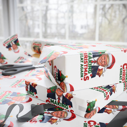 "Making Christmas Great Again" Trump Christmas Wrapping Paper