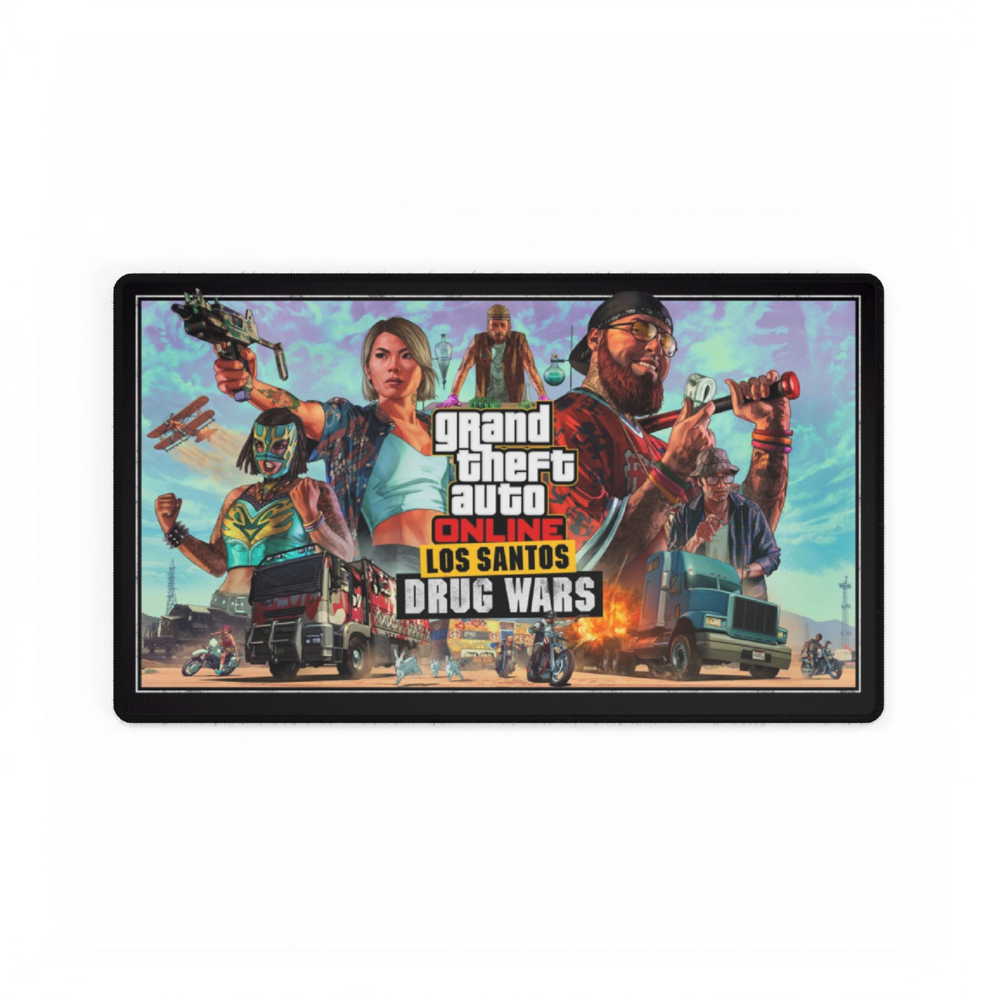 GTA 5 Online Los Santos Wars High Definition PC PS Videospiel-Schreibtischunterlage