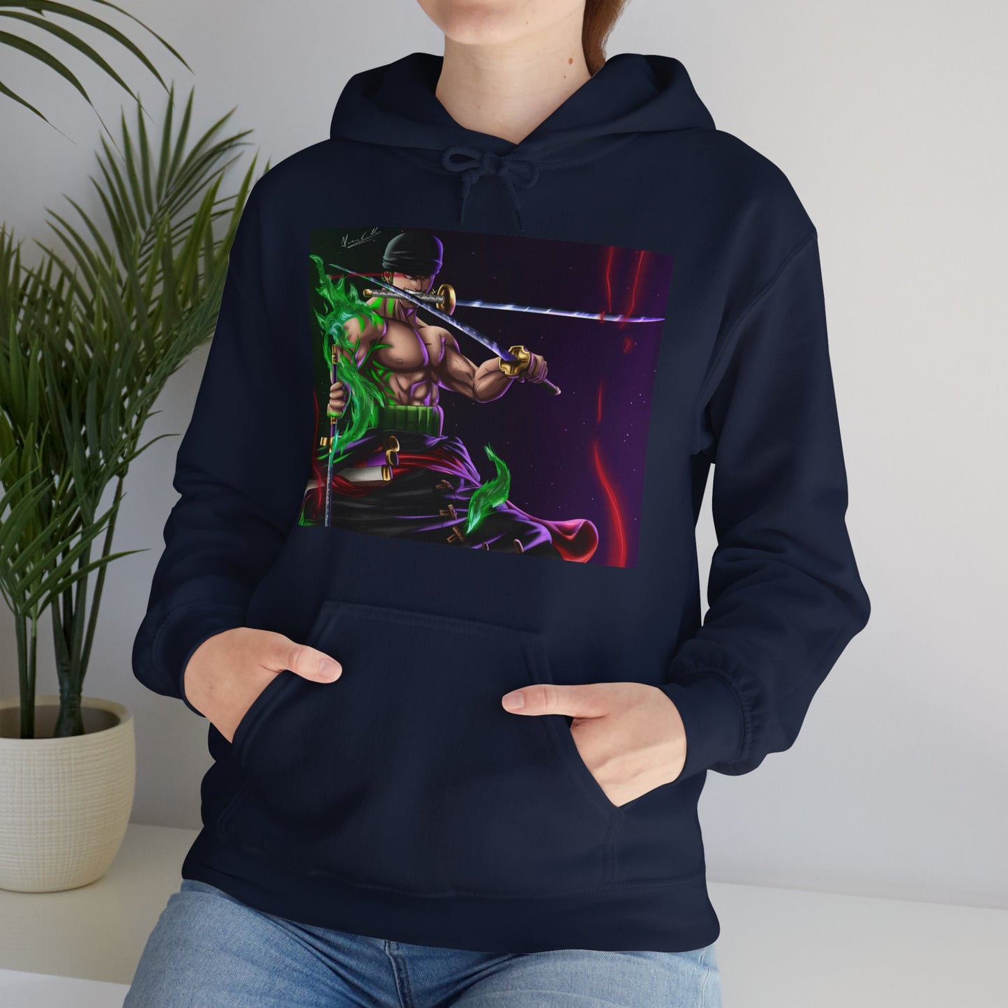 Roronoa Zoro One Piece Anime Cartoon Unisex Heavy Blend Kapuzenpullover