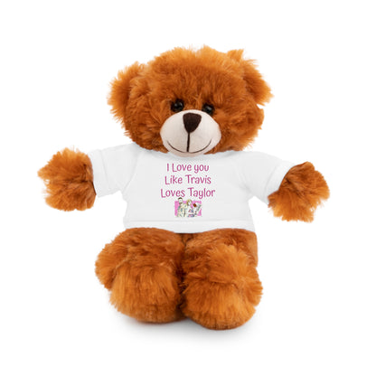 I love you like Travis Loves Taylor Stuffed Animal with Tee gift T-shirt Choose Style